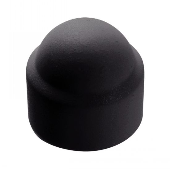 Cache ecrou hexagonal noir - RAL 9005 - Polyéthylène image
