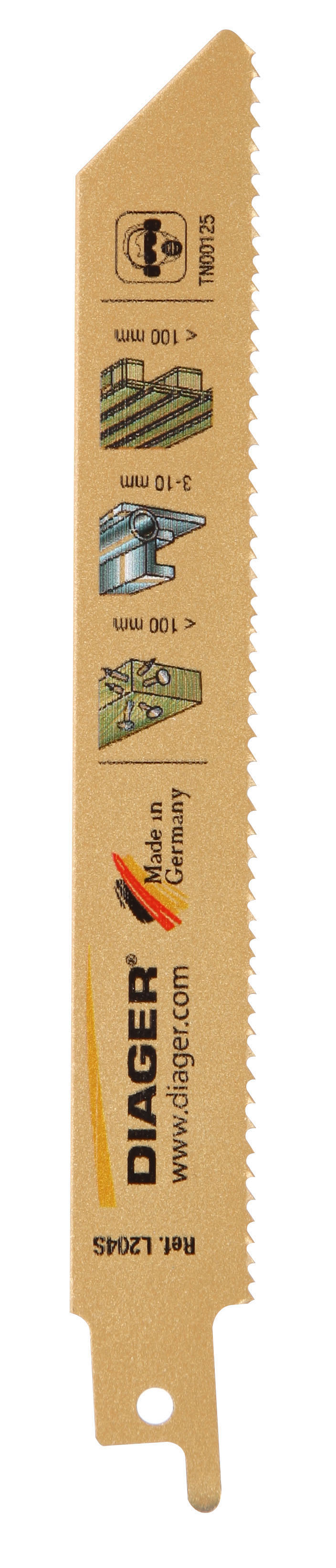 Lames scie sabre pour palette et bois clouté - L204S image