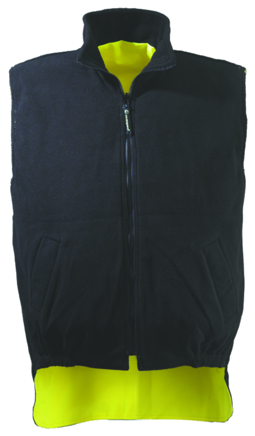 Gilet de travail polaire sans manche haute visibilité HI-WAY - Jaune Fluo image