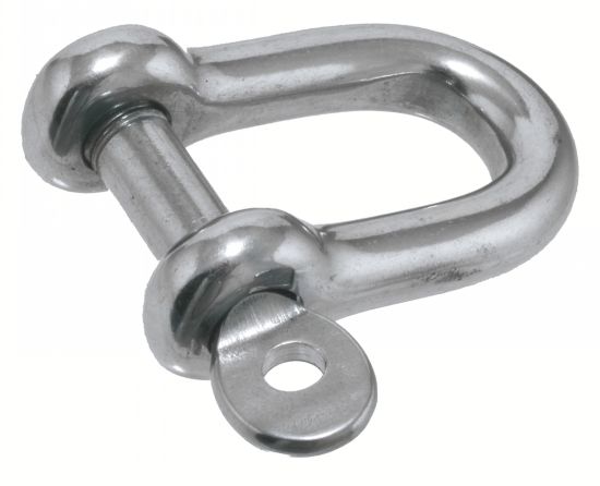 Manille droite forgée - Axe imperdable - Inox A4 image