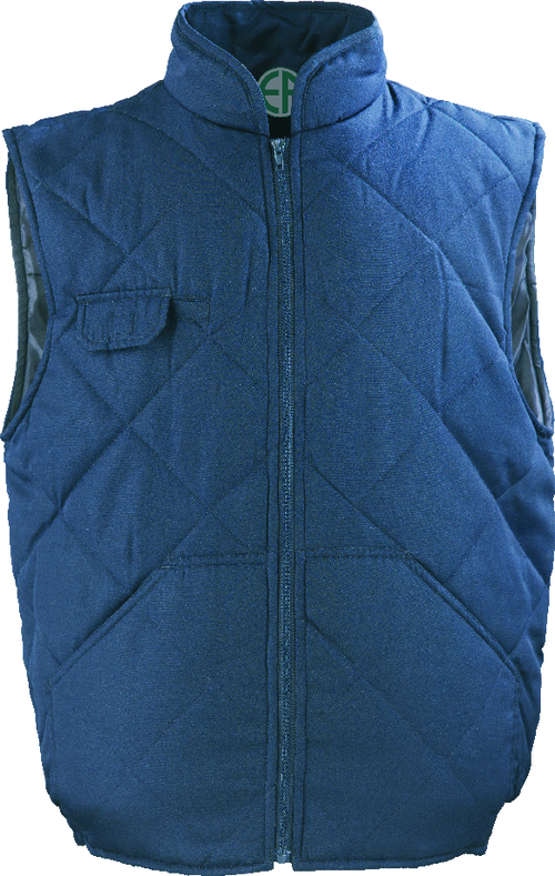 Gilet matelassé de travail sans manche CHOUKA - Bleu marine image