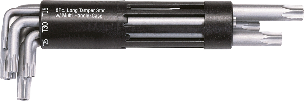 Jeu de 8 clés mâles TORX® percé longue T10 à T50 image
