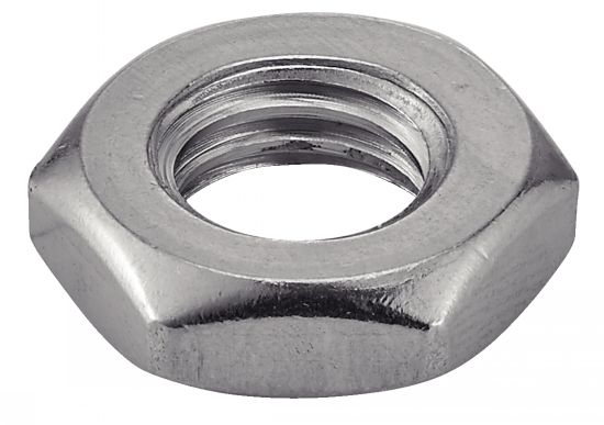 Ecrou bas hexagonal pas à gauche - Inox A2 image