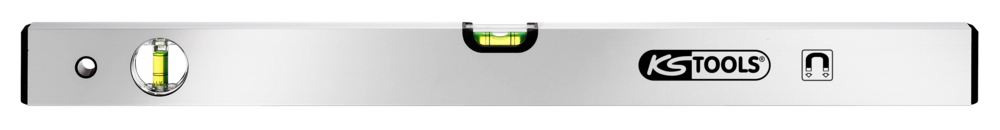 Niveau rectangulaire aluminium anodisé aimanté, 600 mm image
