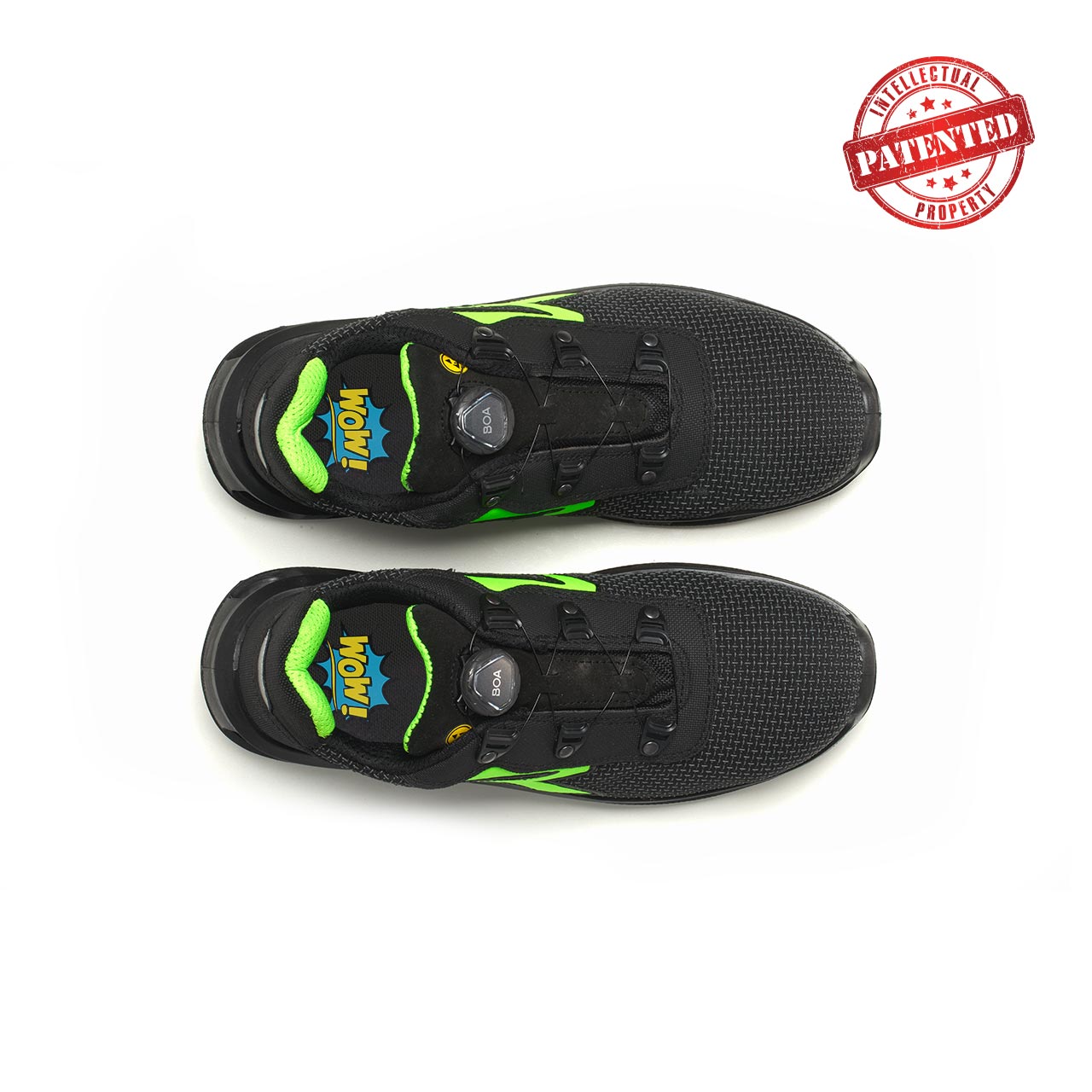 Chaussures de sécurité basses MONSTER BOA ESD S3 CI SRC - Noir/Vert image