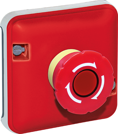 Mecanisme arrêt d'urgence 1/4 tour - Jaune/Rouge - IP55 - OXXO image