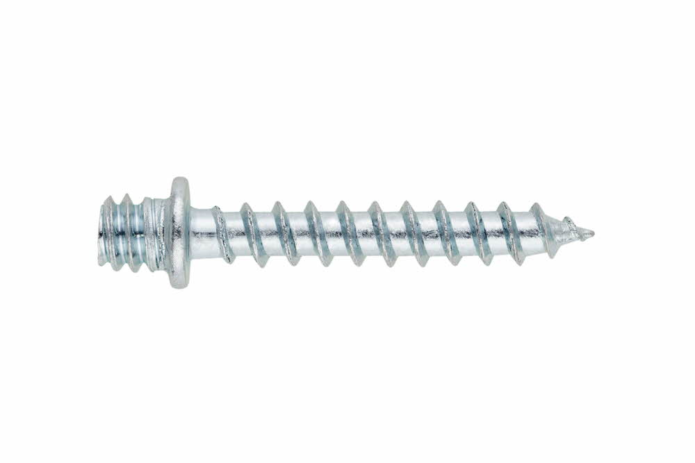 Boite de 100 - Vis à bois collier de serrage et agrafe rainurée - Zinguée image