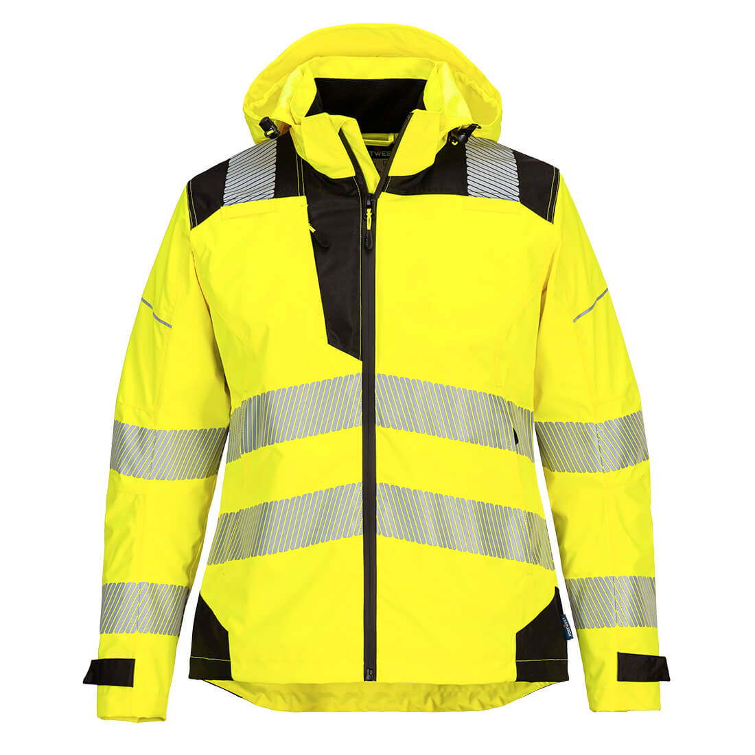 Veste de pluie femme haute visibilité PW3 Jaune/Noir image