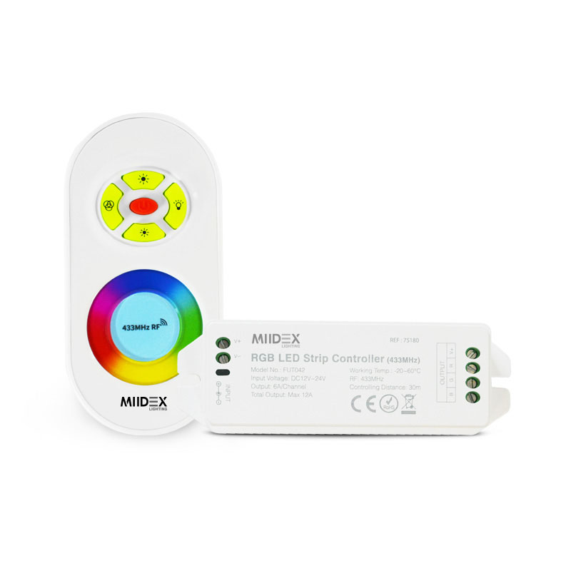 Contrôleur + télécommande radio-fréquence RGB image