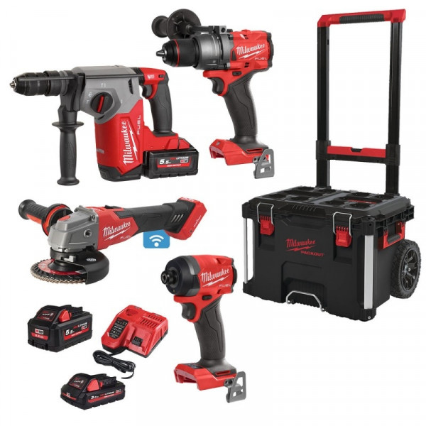 Pack de 4 outils 18V FUEL (FPD3 + FID3 + FHX + ONEFSAG125XB) M18 FPP4AE-533P