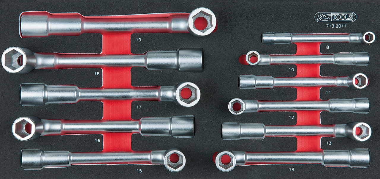 Module de clés à pipe débouchées - 6 pans, 11 pièces image